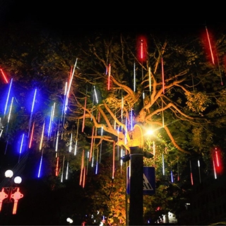 Solcelle lyskæde med meteorregn - Multifarvet lys - 288 LED lys